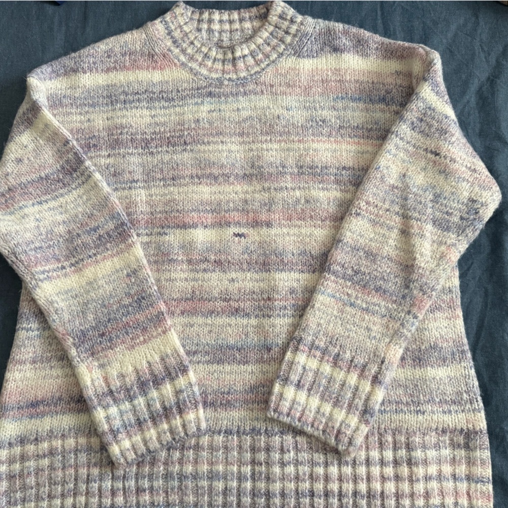 J.Crew Space-Dyed Mockneck Boyfriend Sweater NWT Size Medium